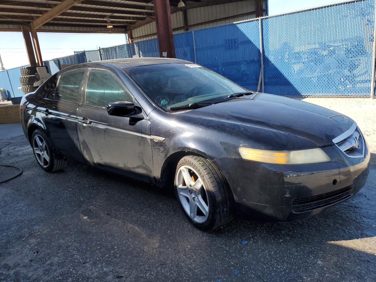 2005 Acura TL VIN 19UUA66285A011731 Copart auction photo, side / front end damage thumbnail 4