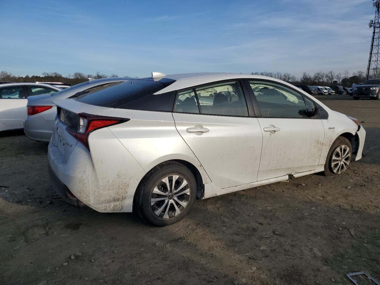 2022 Toyota Prius VIN JTDL9MFU5N3038740 Copart auction photo, front end / side damage thumbnail 3