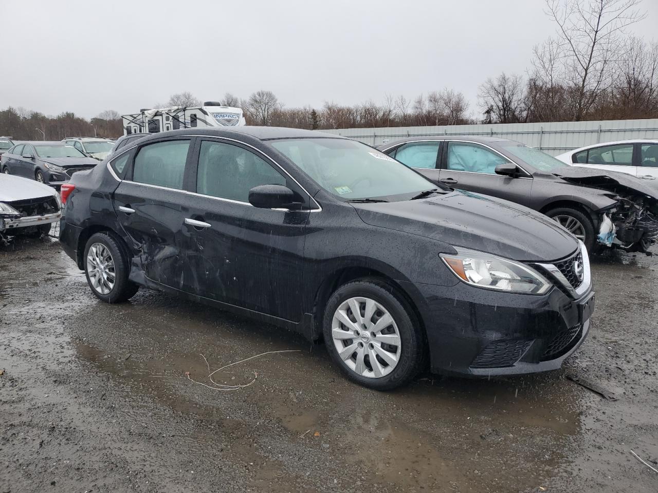 2017 Nissan Sentra VIN 3N1AB7AP7HY284654 Copart auction photo, side damage thumbnail 4