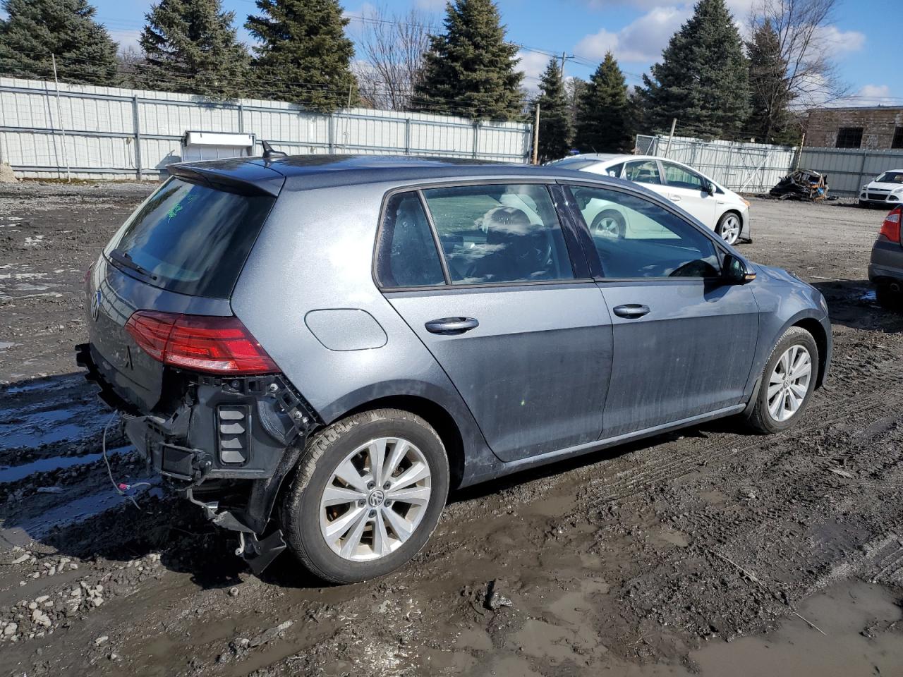 2021 Volkswagen Golf VIN 3VWG57AU8MM007756 Copart auction photo, rear end damage thumbnail 3