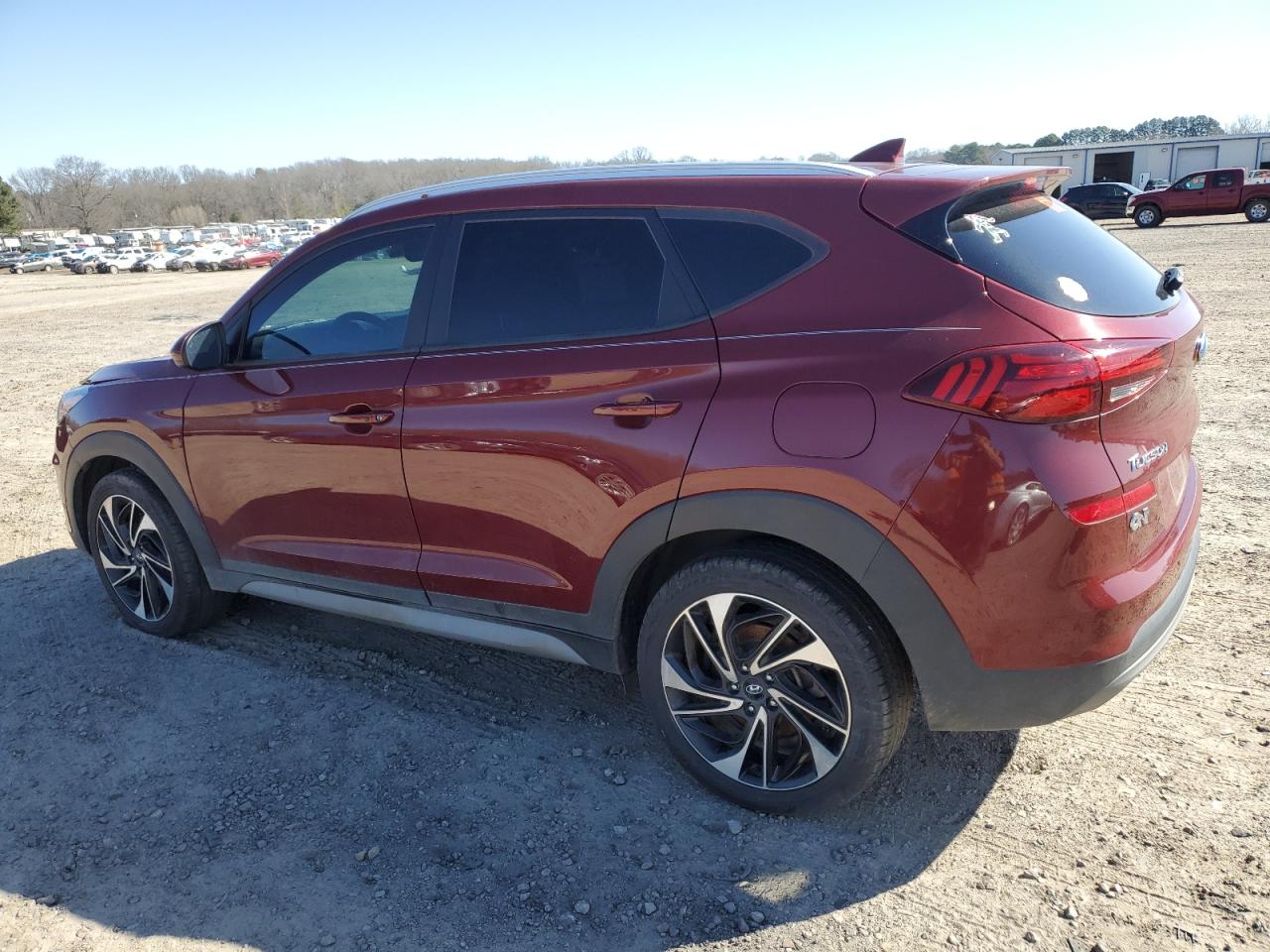 2019 Hyundai Tucson VIN KM8J33AL6KU861387 Copart auction photo, front end / minor dent/scratches damage thumbnail 2
