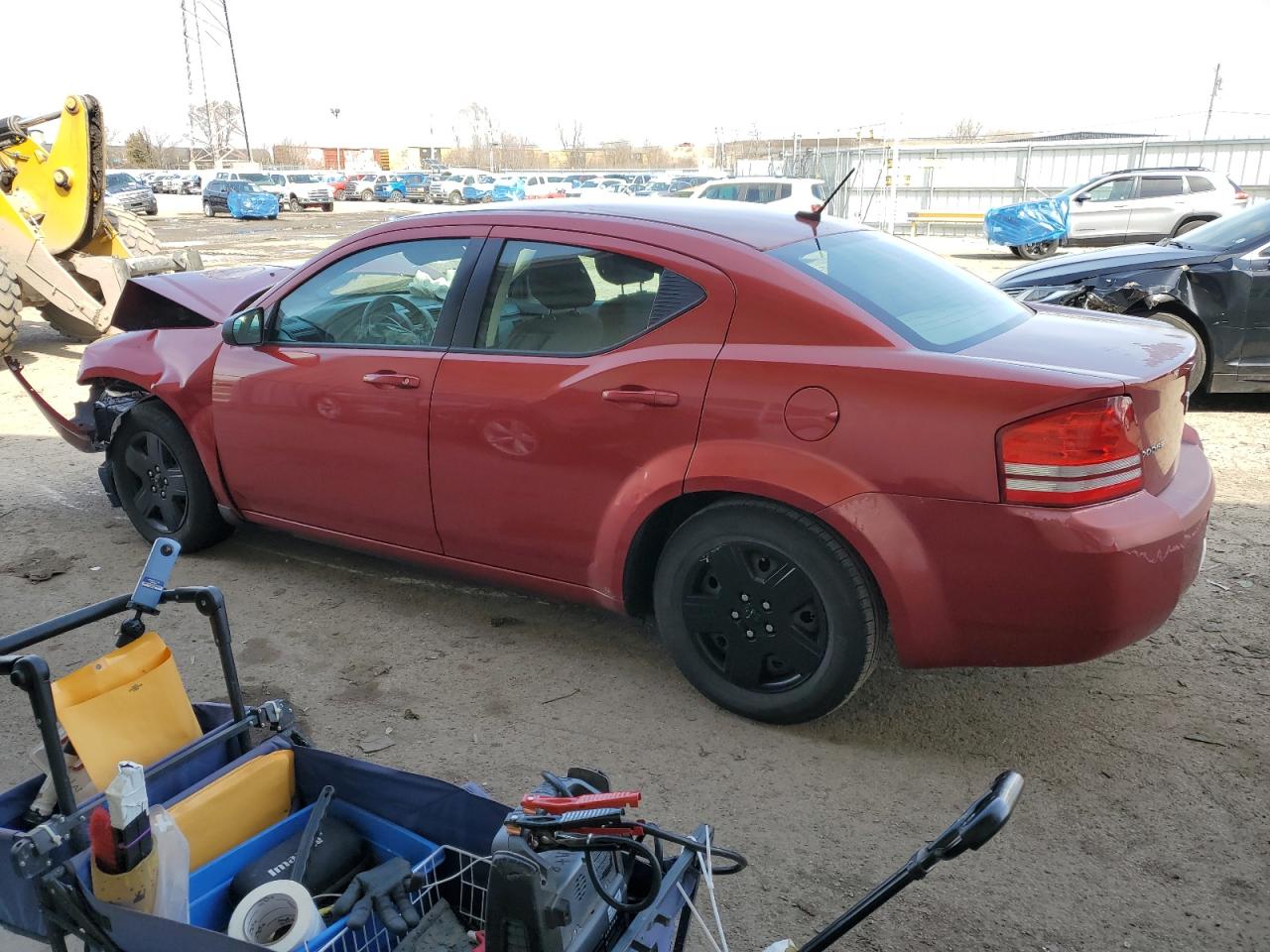 2009 Dodge Avenger VIN 1B3LC46B19N563001 Copart auction photo, front end damage thumbnail 2