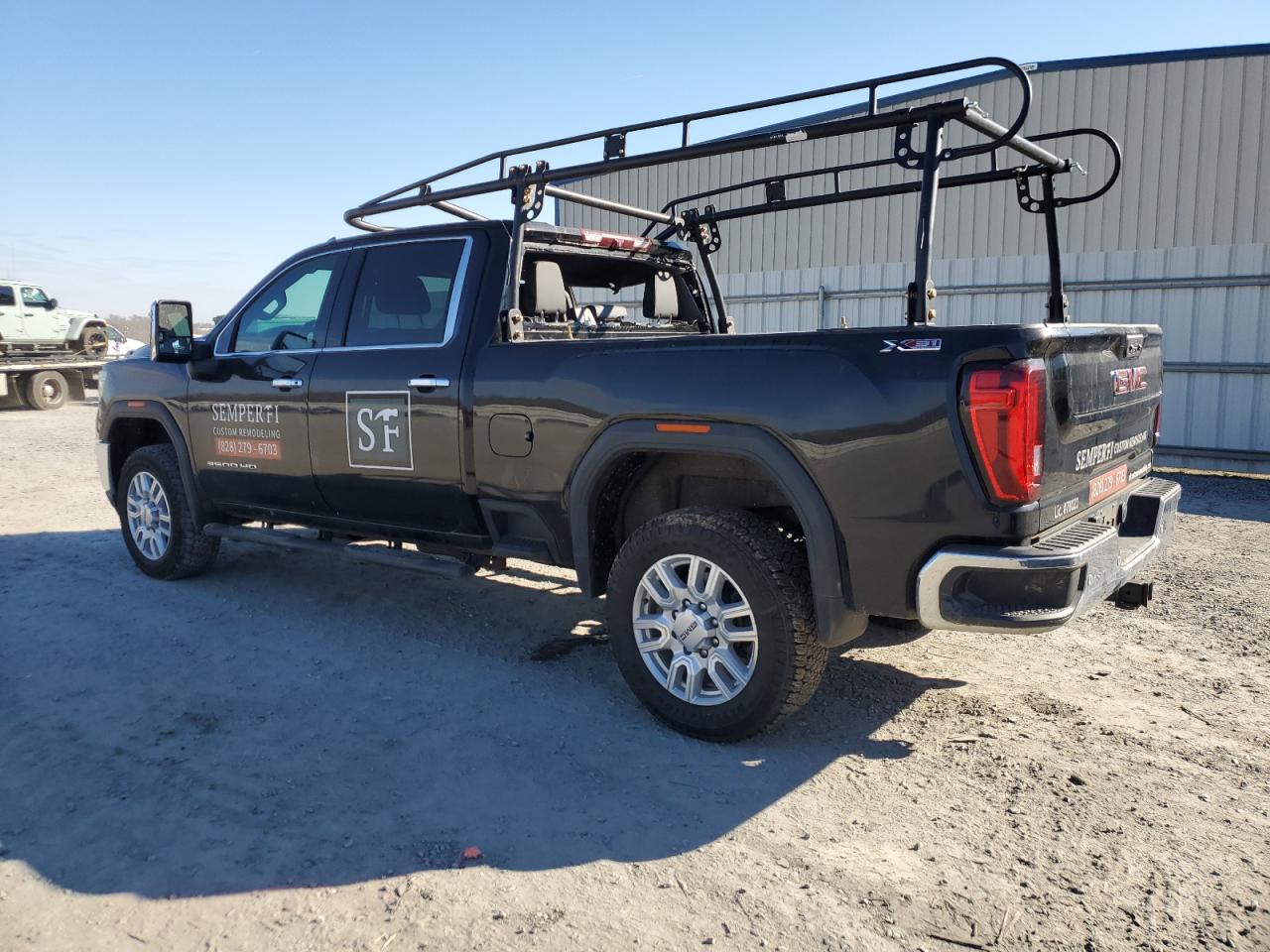 2021 GMC Sierra VIN 1GT49UEY3MF100786 Copart auction photo, side / minor dent/scratches damage thumbnail 2