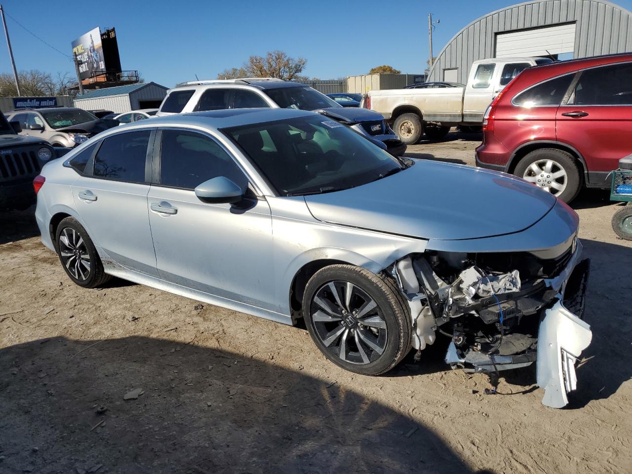 2022 Honda Civic VIN 2HGFE1F7XNH320274 Copart auction photo, front end damage thumbnail 4