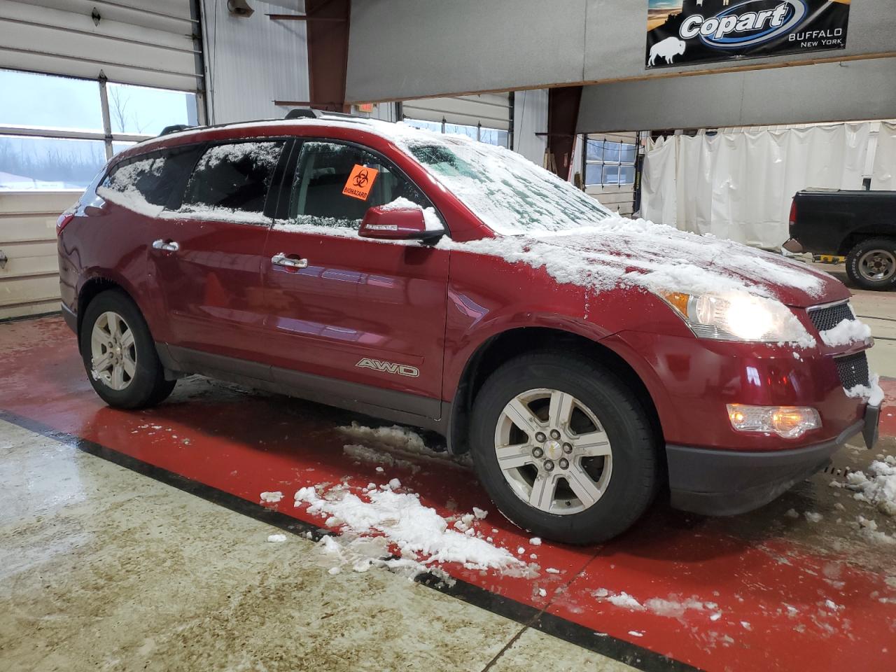 2011 Chevrolet Traverse VIN 1GNKVGED5BJ129614 Copart auction photo, side damage thumbnail 4