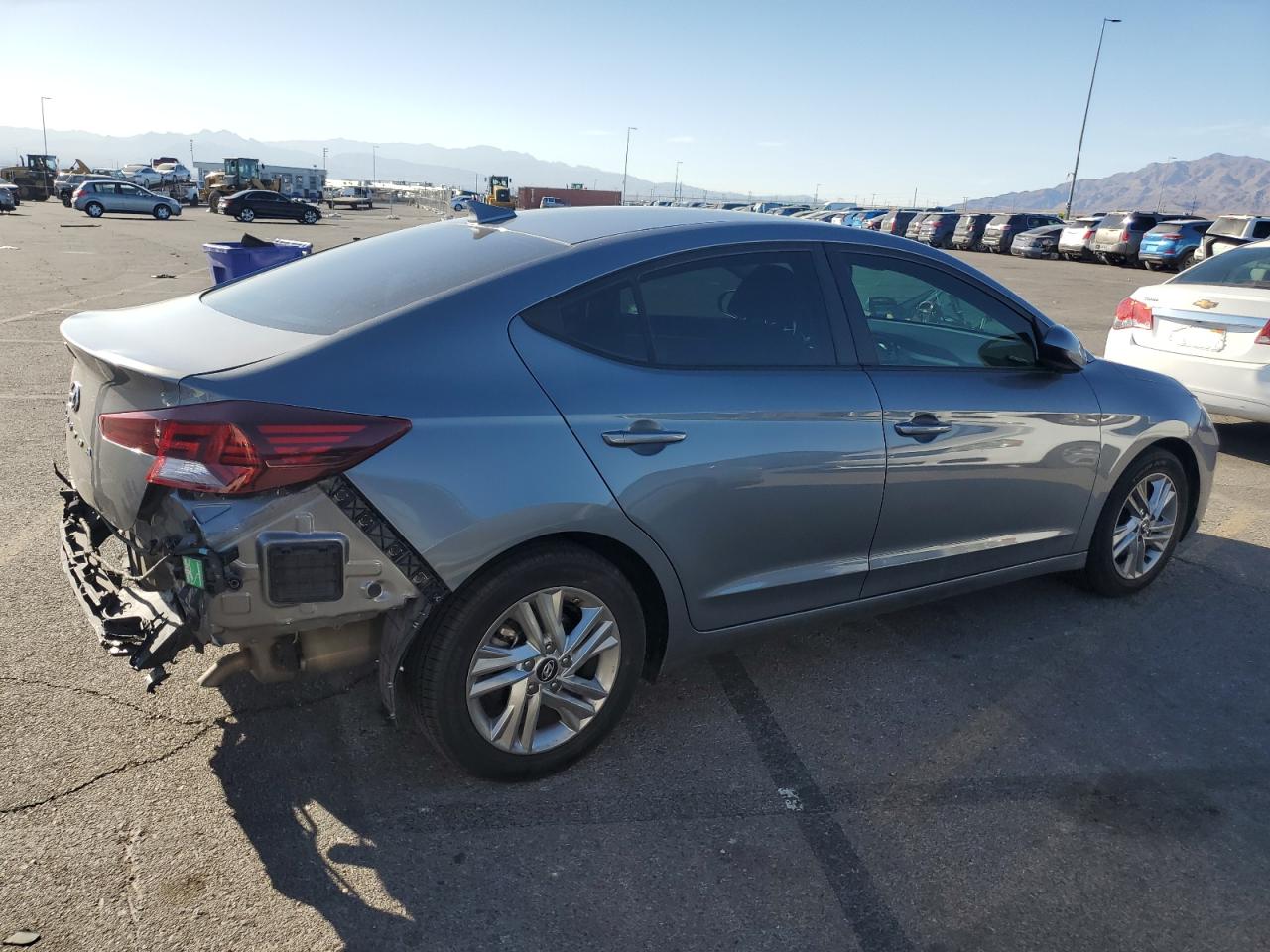 2019 Hyundai Elantra VIN KMHD84LF4KU836287 Copart auction photo, rear end damage thumbnail 3