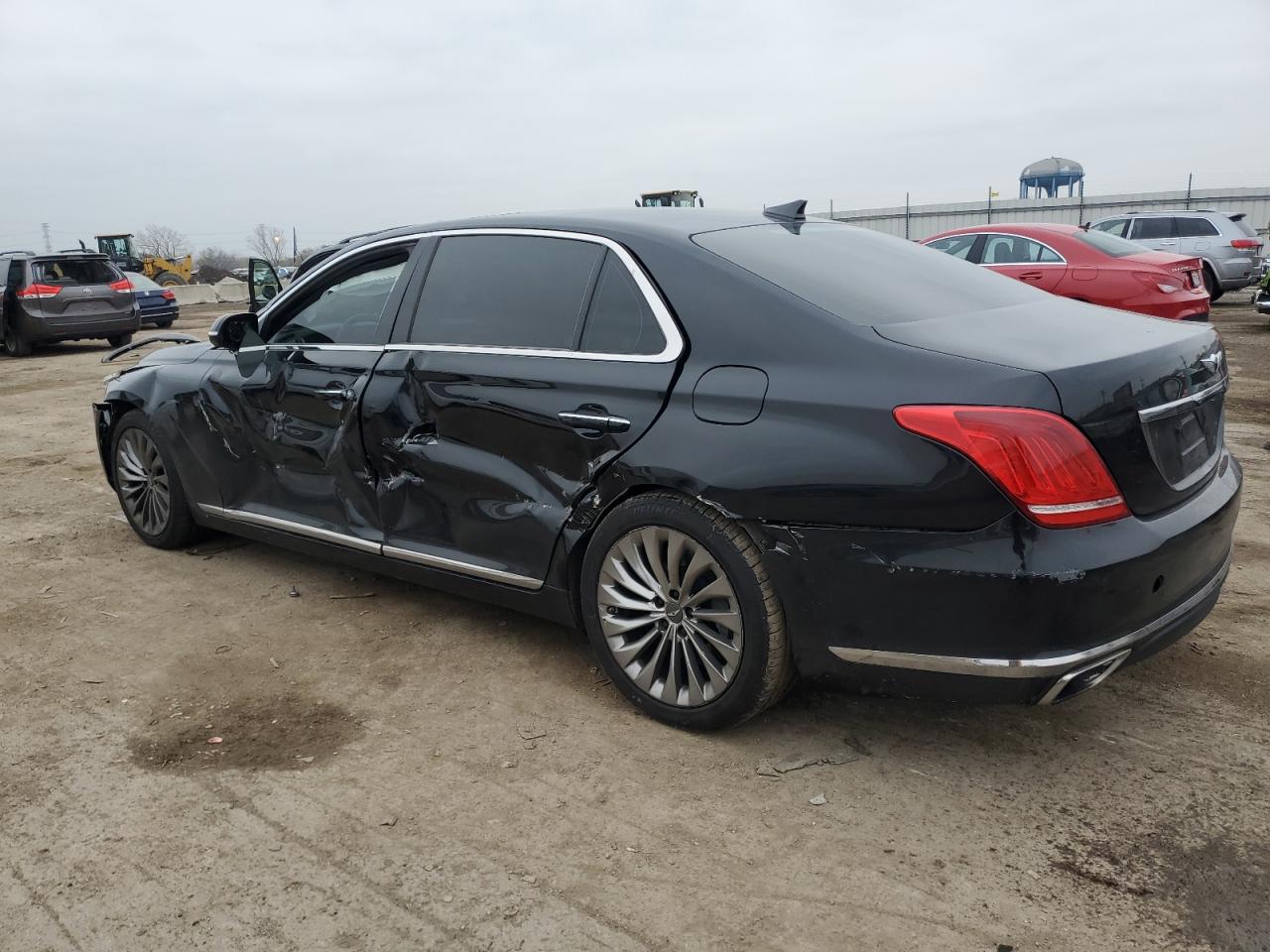 2017 Genesis G90 VIN KMHG34JA9HU025421 Copart auction photo, all over damage thumbnail 2