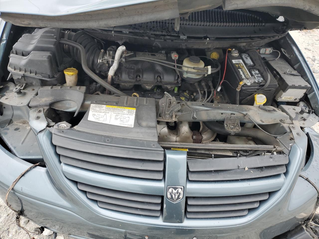 2007 Dodge Caravan VIN 1D4GP24R07B151727 Copart auction photo, all over damage thumbnail 14