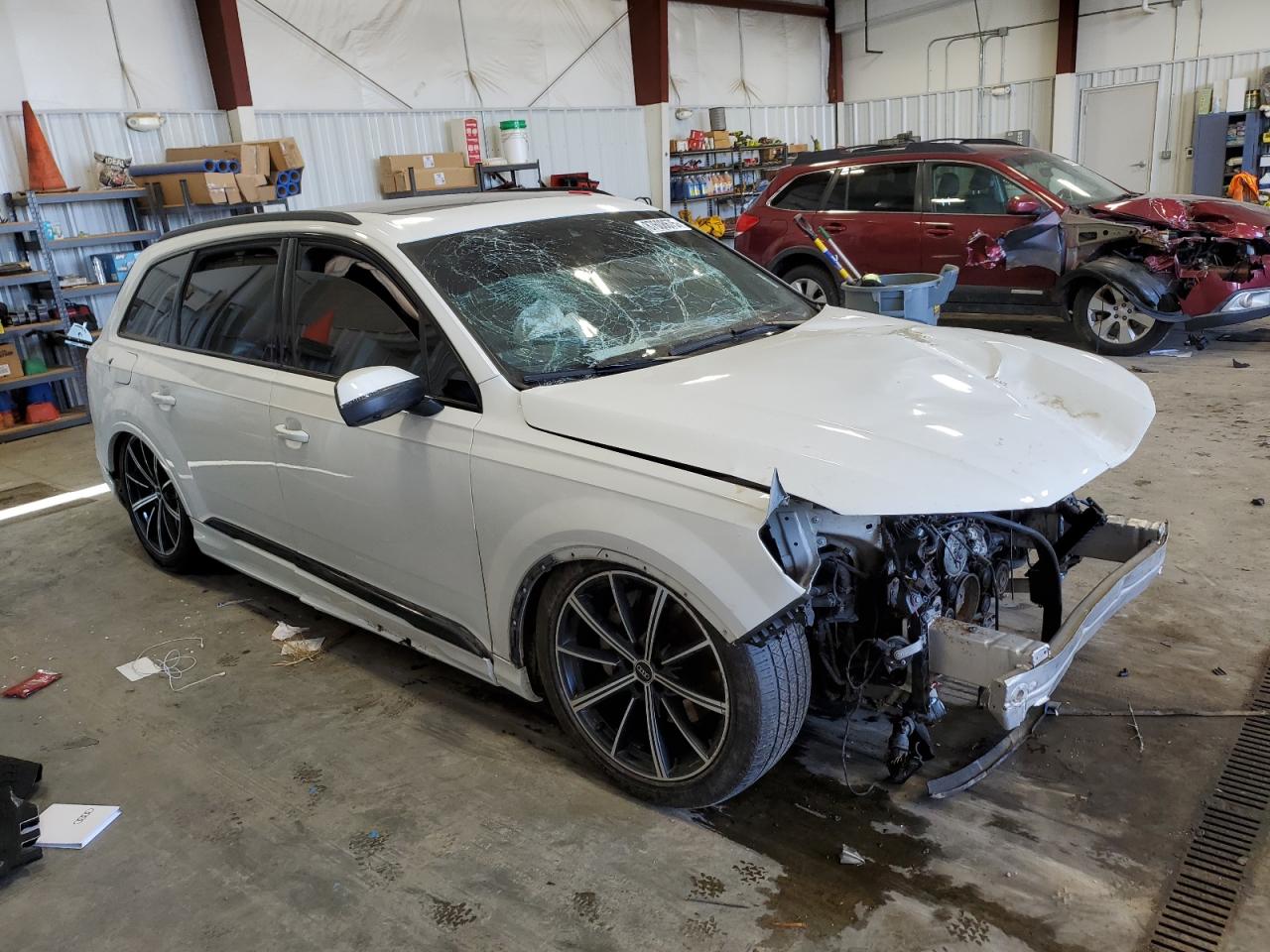 2021 Audi Q7 VIN WA1VXAF79MD015634 Copart auction photo, front end damage thumbnail 4