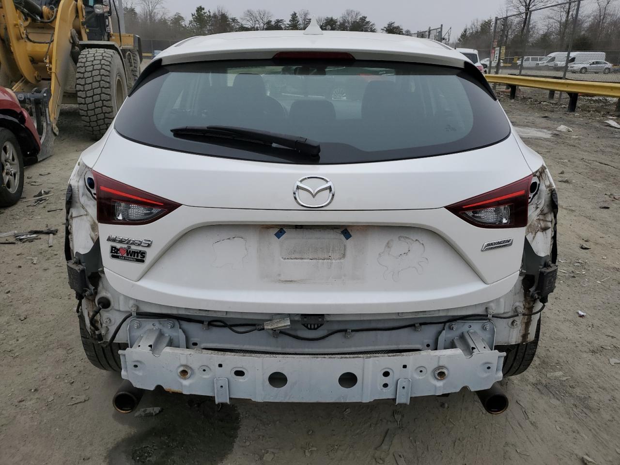 2018 Mazda 3 VIN 3MZBN1L34JM242064 Copart auction photo, side / rear end damage thumbnail 6