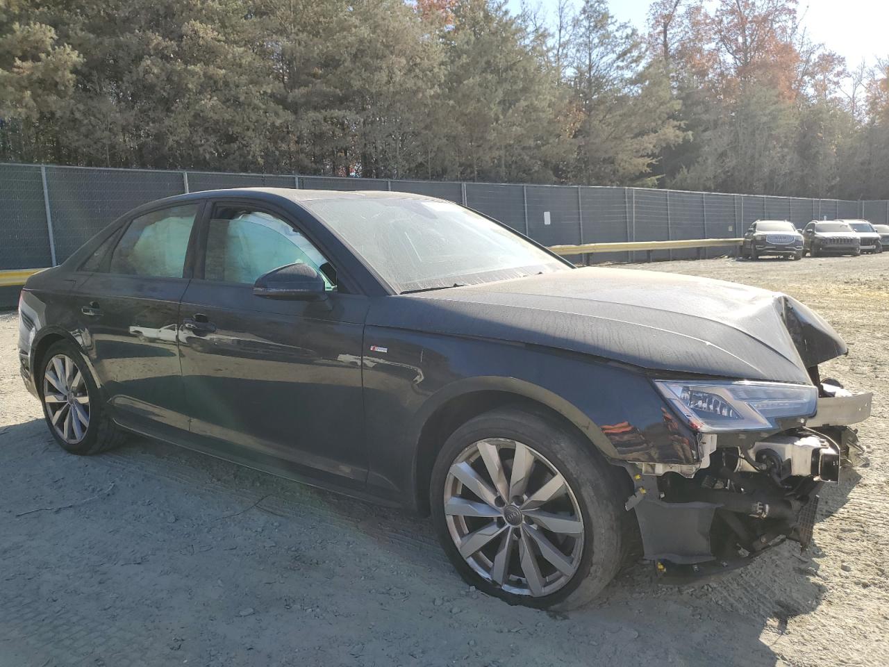 2018 Audi A4 VIN WAUKMAF40JA096122 Copart auction photo, front end / top/roof damage thumbnail 4