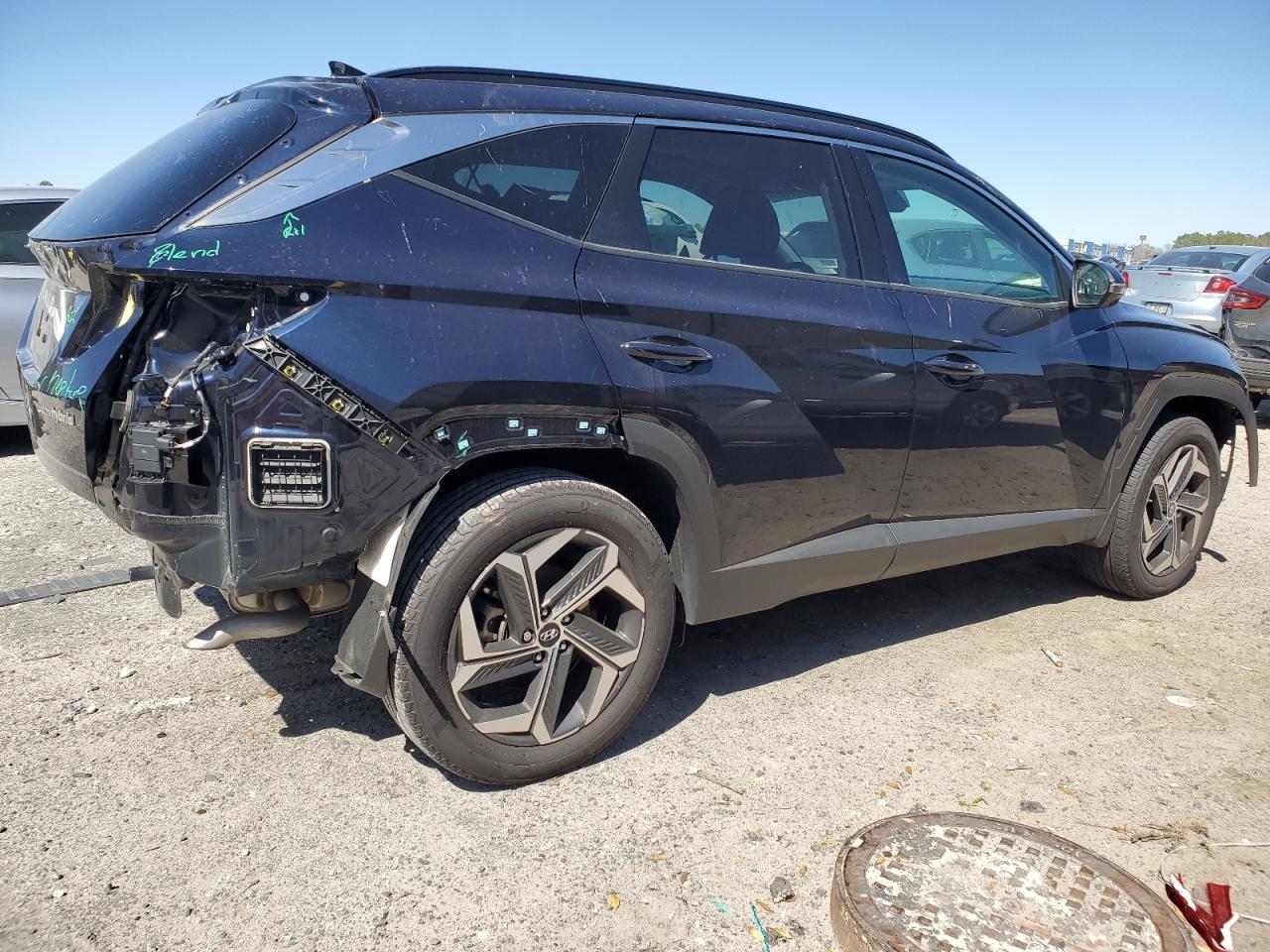 2024 Hyundai Tucson VIN KM8JECD13RU186242 Copart auction photo, rear end / front end damage thumbnail 3