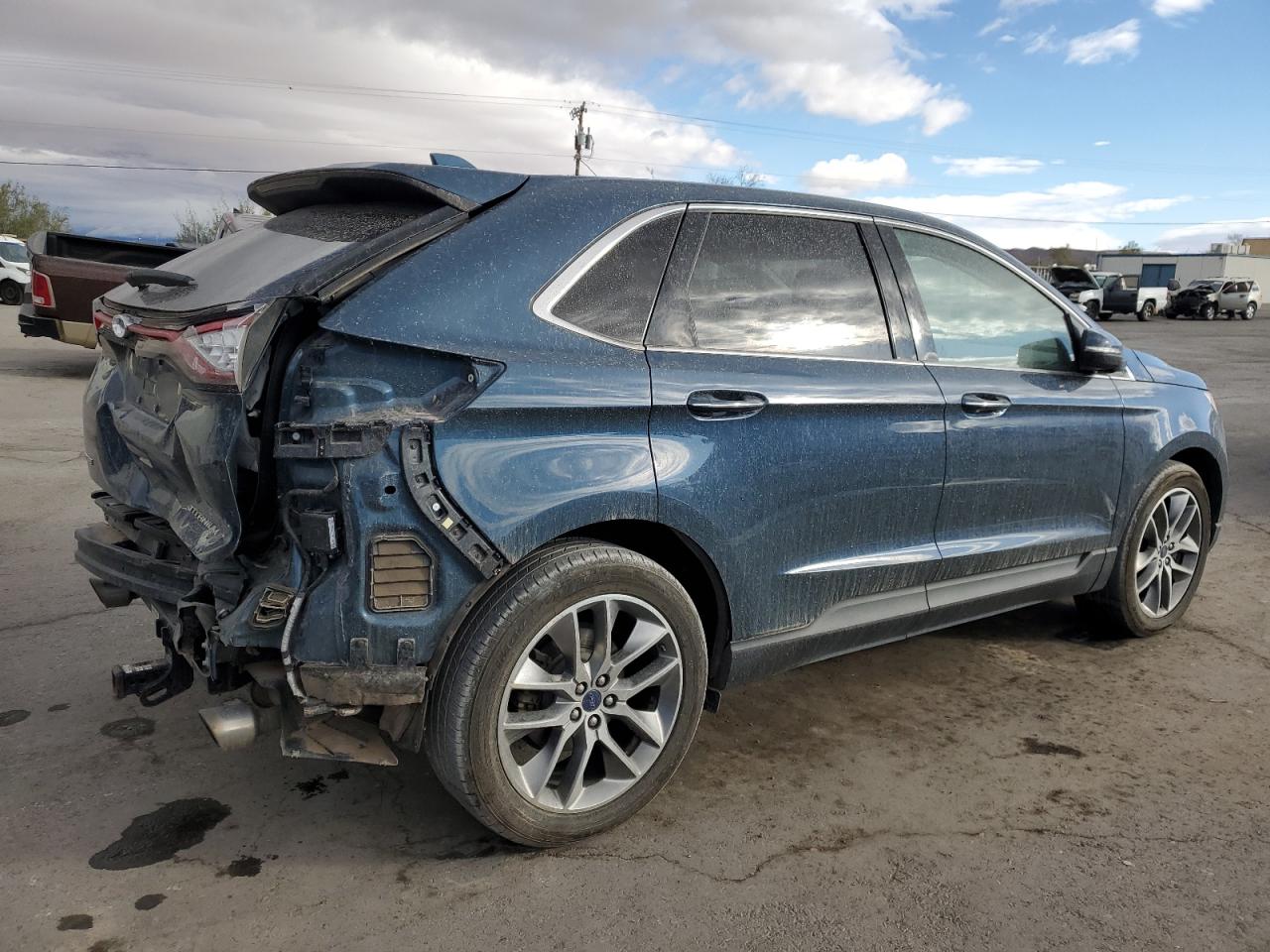 2016 Ford Edge VIN 2FMPK4K82GBB52126 Copart auction photo, rear end damage thumbnail 3