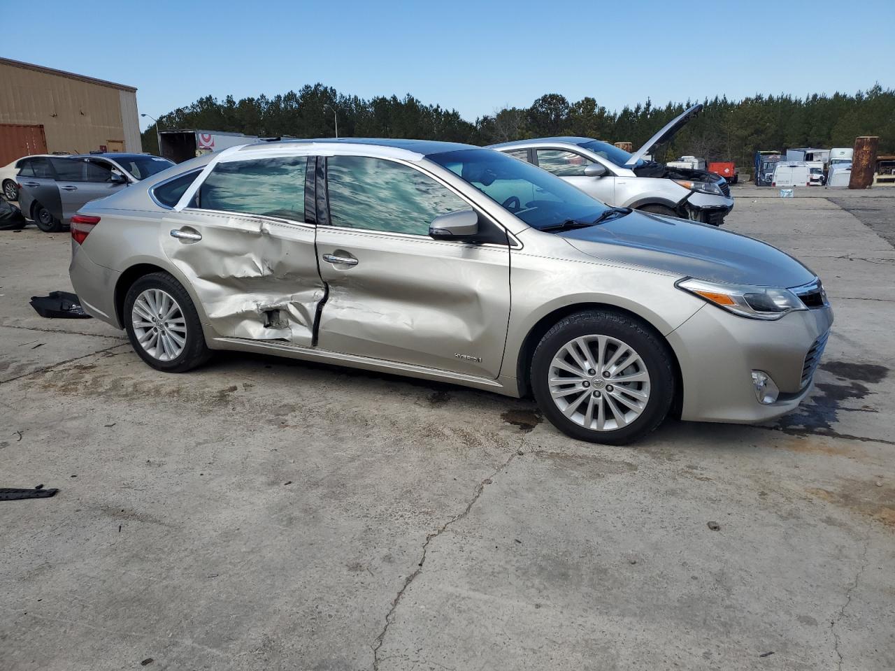 2014 Toyota Avalon VIN 4T1BD1EB9EU035595 Copart auction photo, side damage thumbnail 4