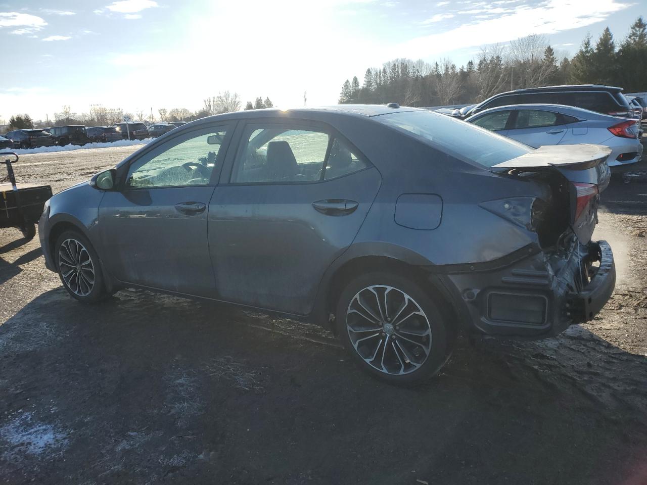 2015 Toyota Corolla VIN 2T1BURHE1FC445198 Copart auction photo, rear end / front end damage thumbnail 2