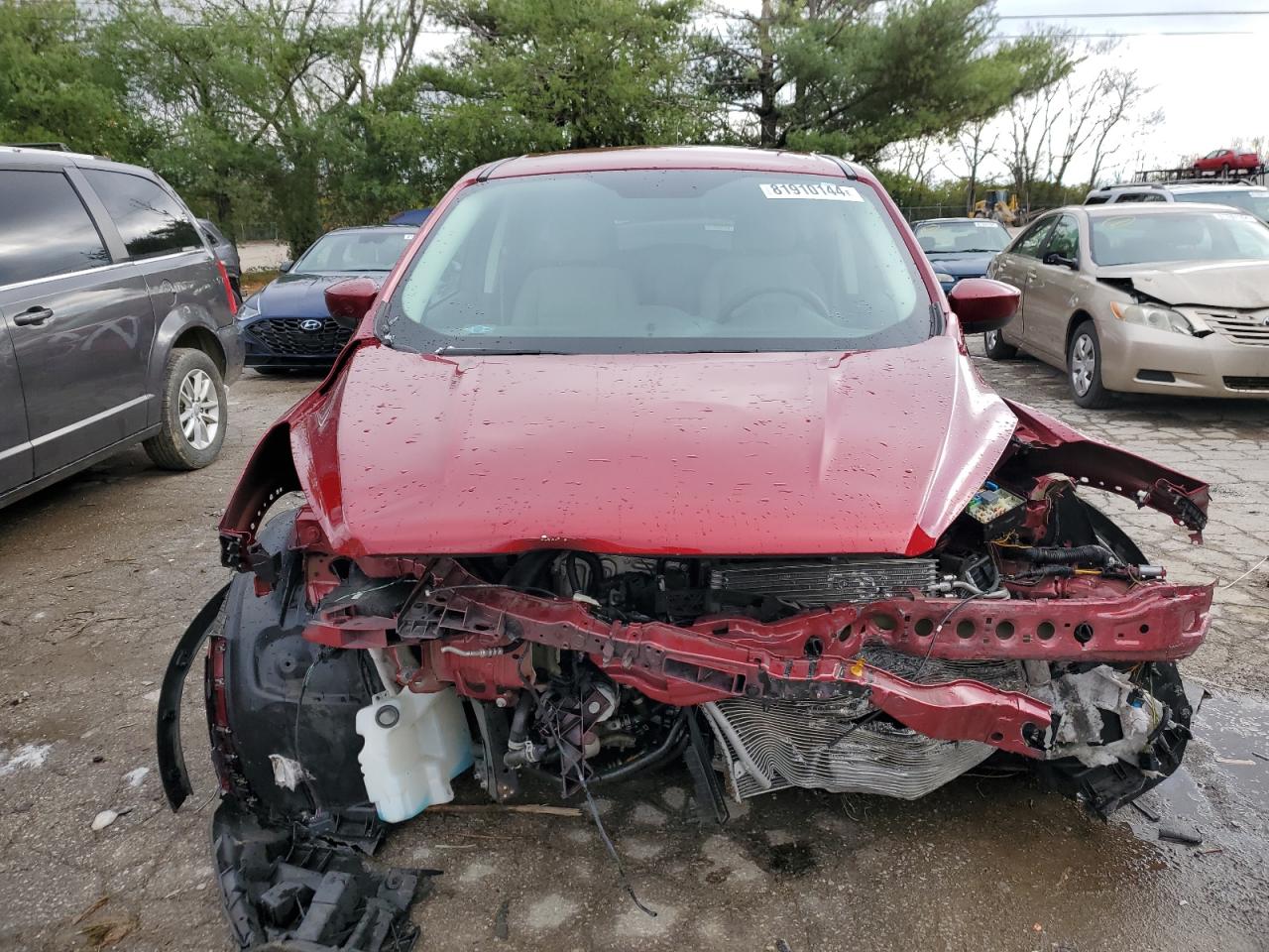 2017 Ford Escape VIN 1FMCU9GD8HUD82857 Copart auction photo, front end damage thumbnail 5