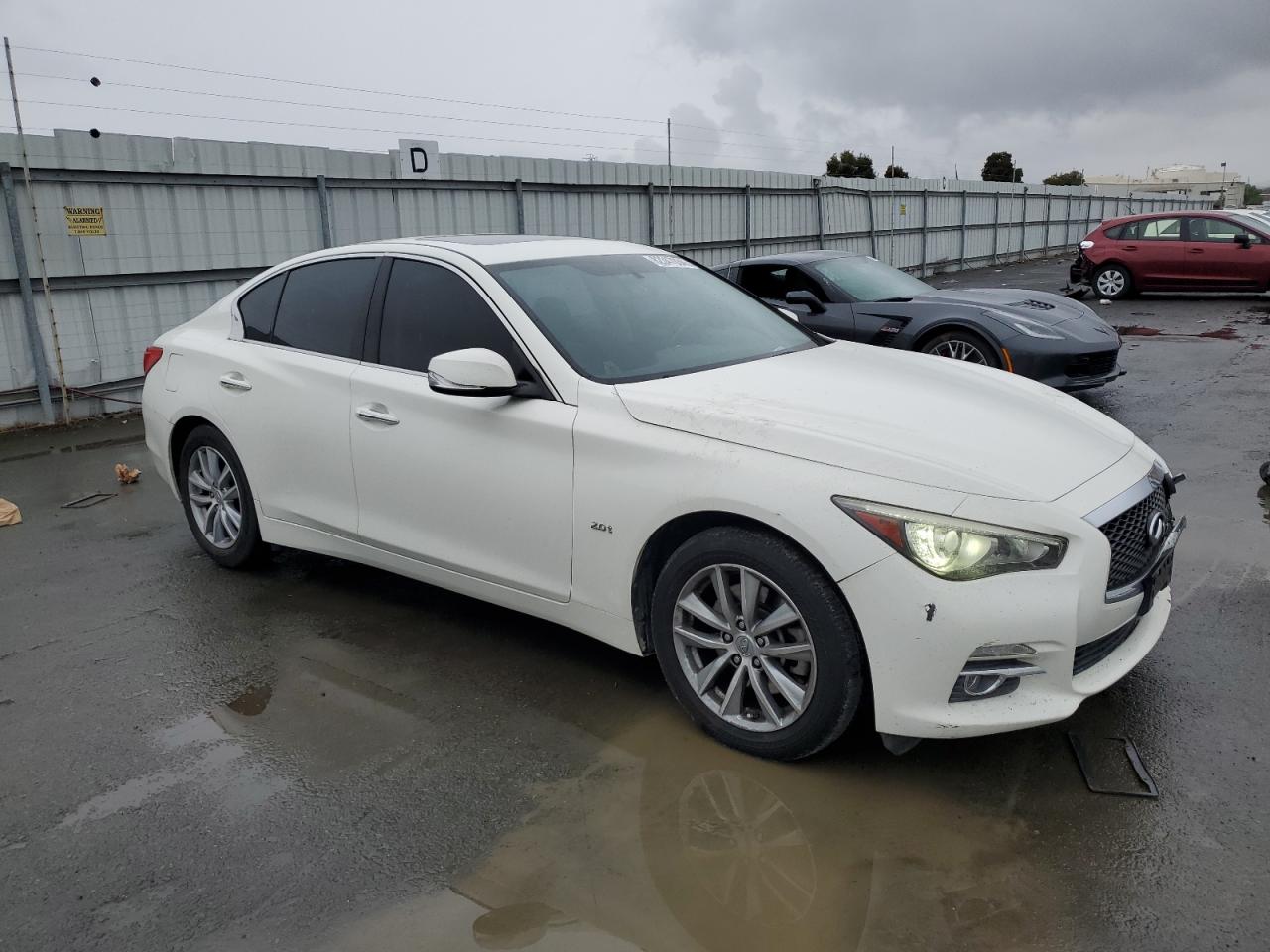 2017 Infiniti Q50 VIN JN1CV7APXHM641540 Copart auction photo, front end damage thumbnail 4