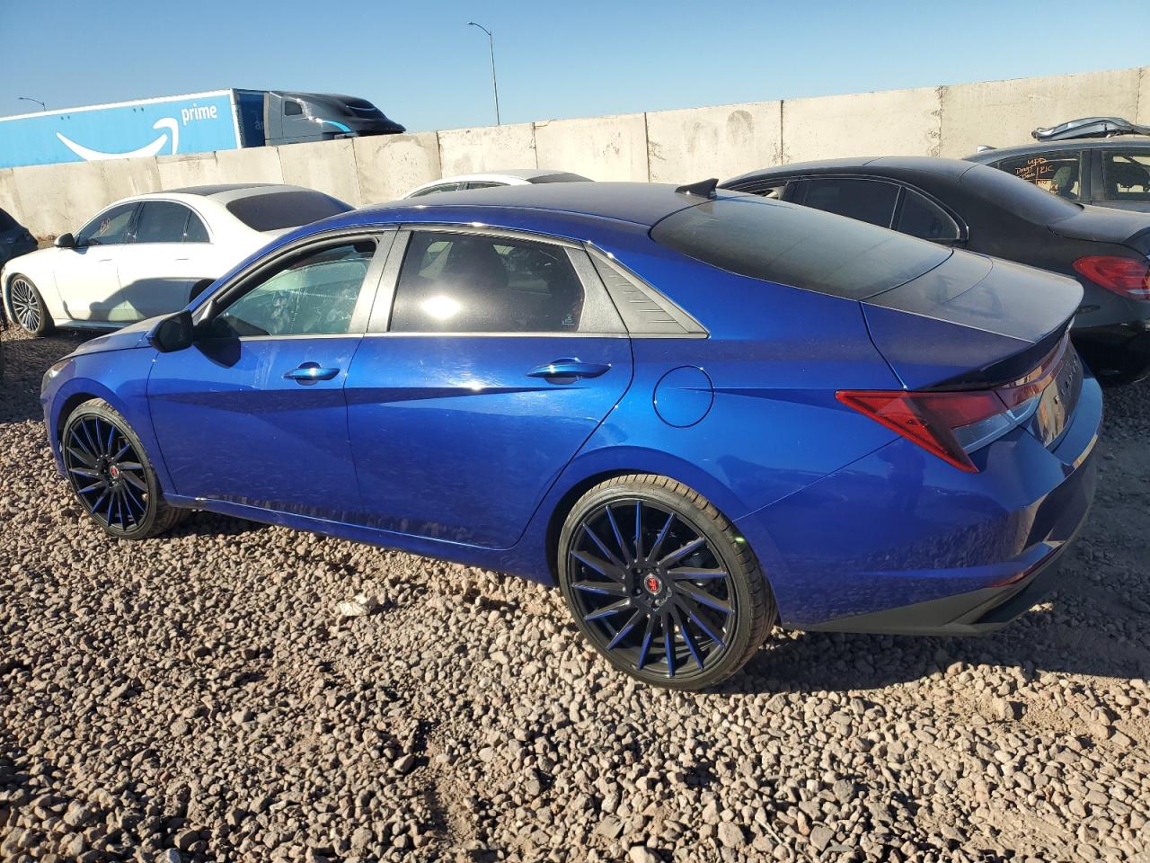 2023 Hyundai Elantra VIN 5NPLM4AG5PH105117 Copart auction photo, side damage thumbnail 2