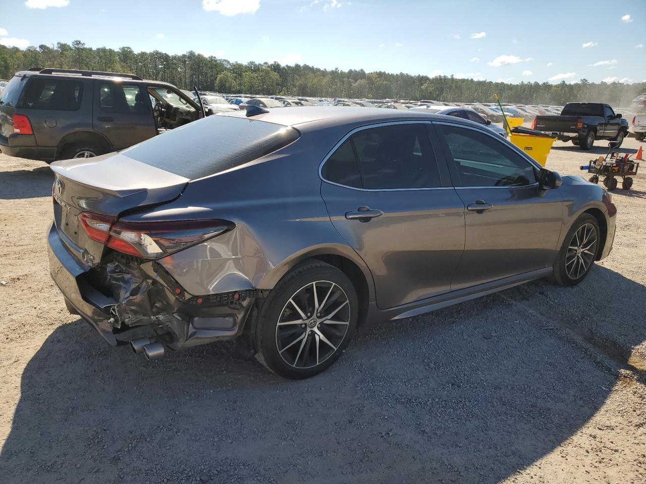 2021 Toyota Camry VIN 4T1G11AK0MU497501 Copart auction photo, rear end damage thumbnail 3