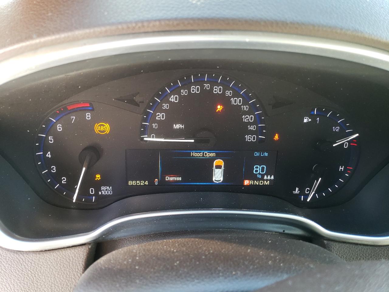 2015 Cadillac SRX VIN 3GYFNEE37FS544986 Copart auction photo, front end / side damage thumbnail 9