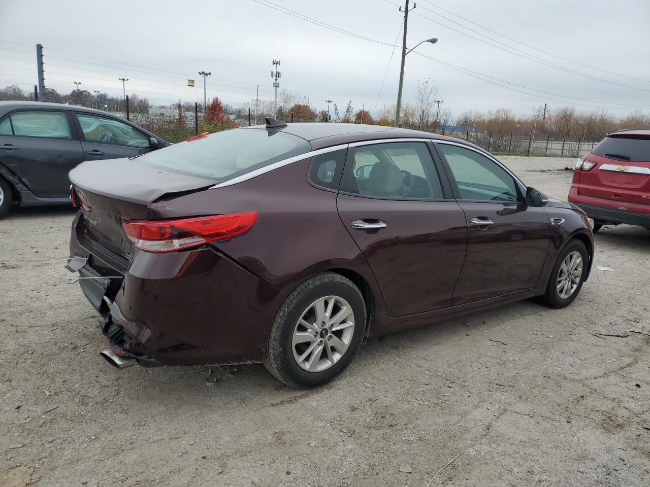 2018 KIA Optima VIN 5XXGT4L36JG227129 Copart auction photo, rear end / minor dent/scratches damage thumbnail 3