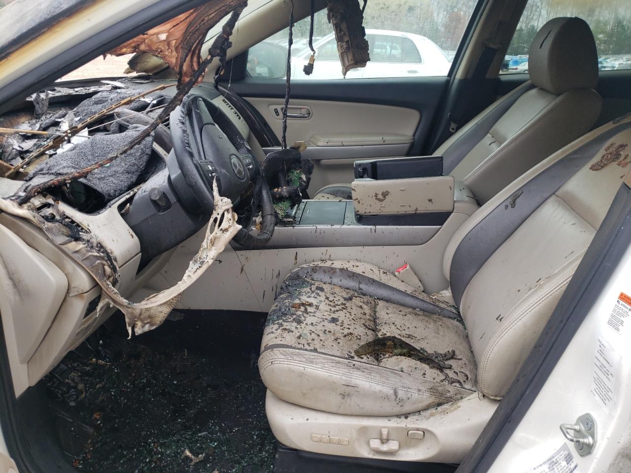 2010 Mazda CX-9 VIN JM3TB3MV9A0234077 Copart auction photo, burn damage thumbnail 7
