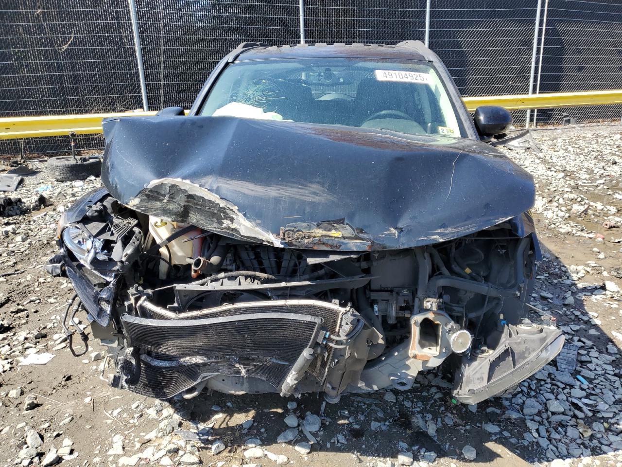 2017 Jeep Compass VIN 1C4NJCEA7HD125880 Copart auction photo, front end / side damage thumbnail 5