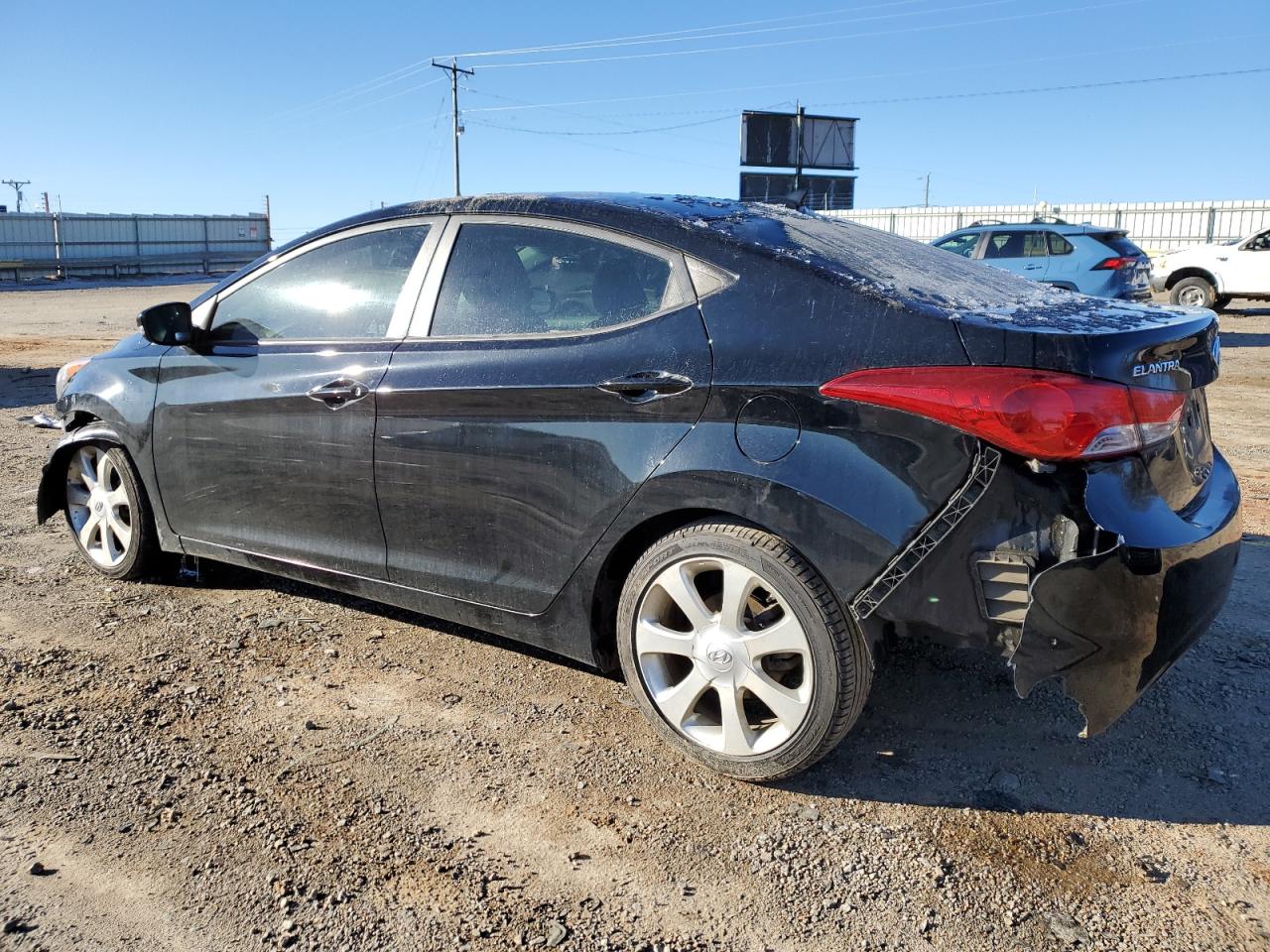 2012 Hyundai Elantra VIN 5NPDH4AE6CH104057 Copart auction photo, all over / undercarriage damage thumbnail 2