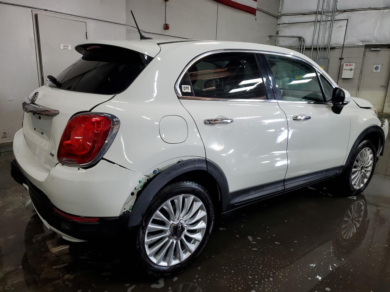 2016 Fiat 500 VIN ZFBCFYDT0GP326744 Copart auction photo, front end / rear end damage thumbnail 3