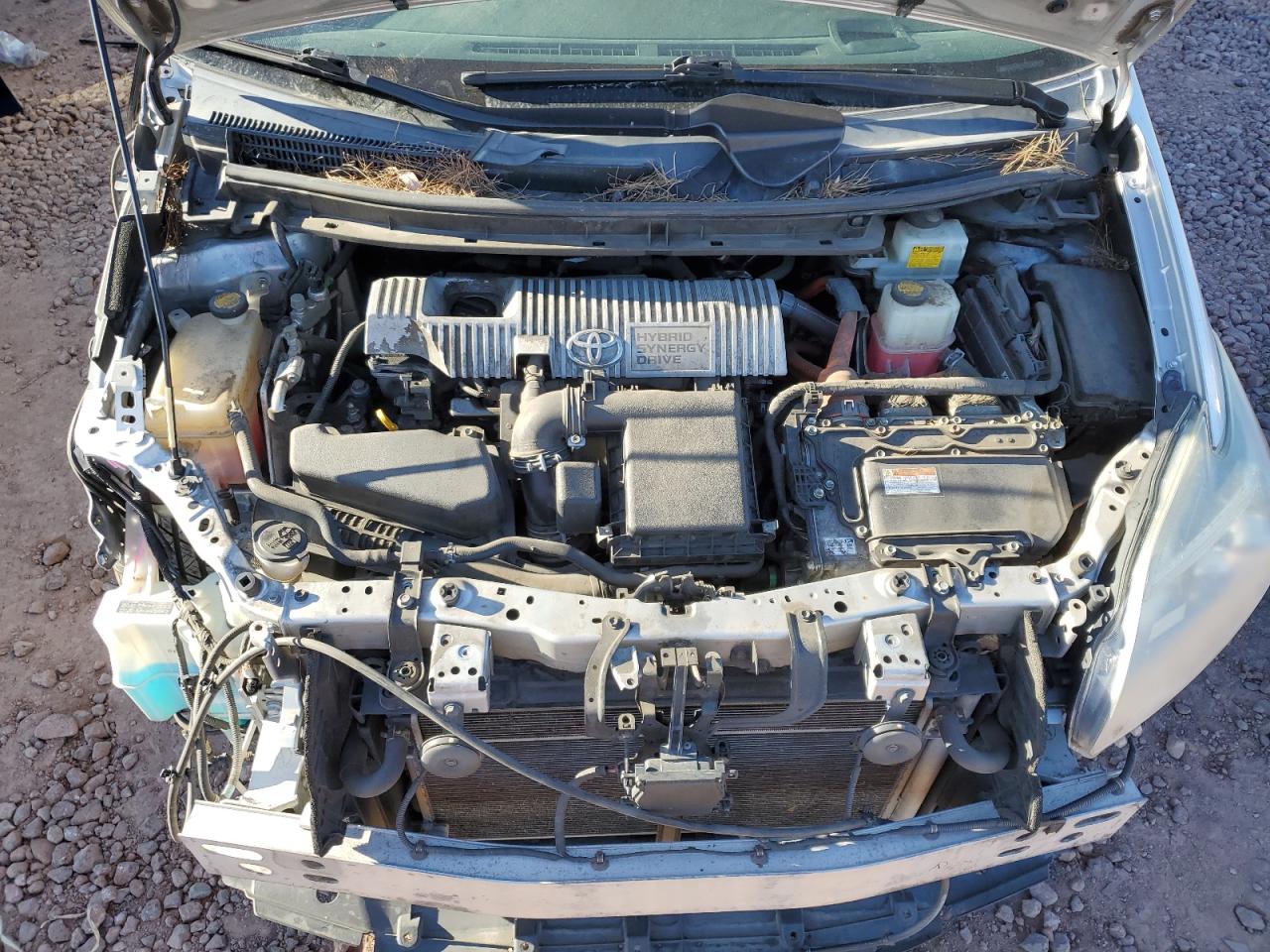 2013 Toyota Prius VIN JTDKN3DU9D5541971 Copart auction photo, front end / side damage thumbnail 11