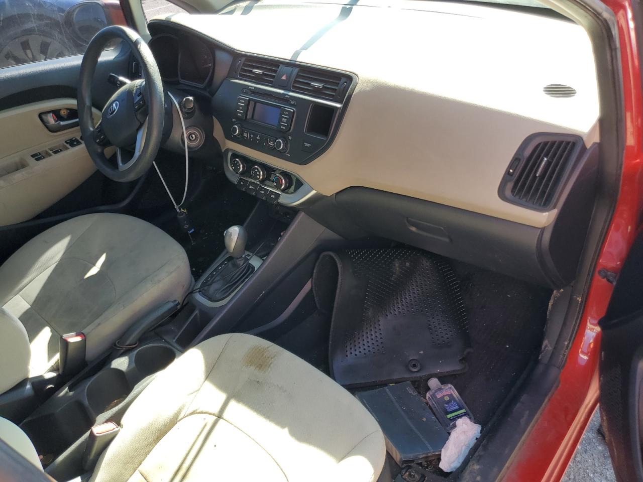 2013 KIA Rio VIN KNADM4A31D6205932 Copart auction photo, rear end / side damage thumbnail 8