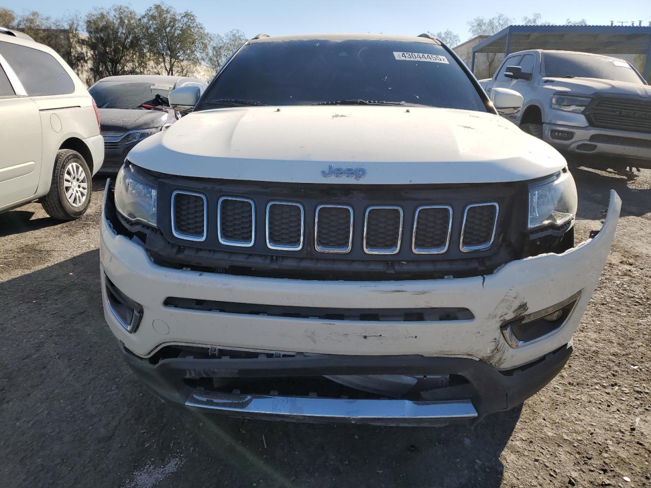 2021 Jeep Compass VIN 3C4NJCCB5MT545637 Copart auction photo, front end damage thumbnail 5