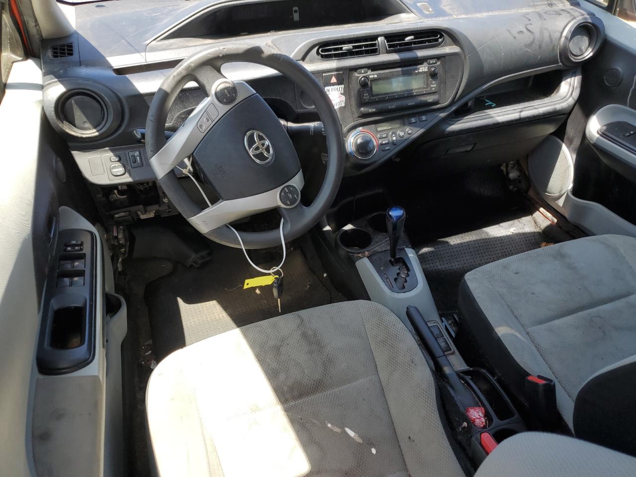 2013 Toyota Prius VIN JTDKDTB30D1058602 Copart auction photo, undercarriage / all over damage thumbnail 8