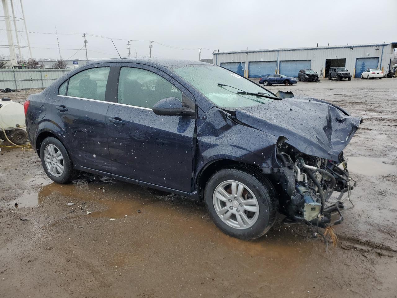 2016 Chevrolet Sonic VIN 1G1JC5SB3G4139073 Copart auction photo, front end / side damage thumbnail 4
