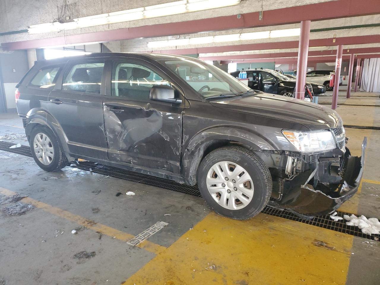 2014 Dodge Journey VIN 3C4PDCABXET268651 Copart auction photo, all over damage thumbnail 4