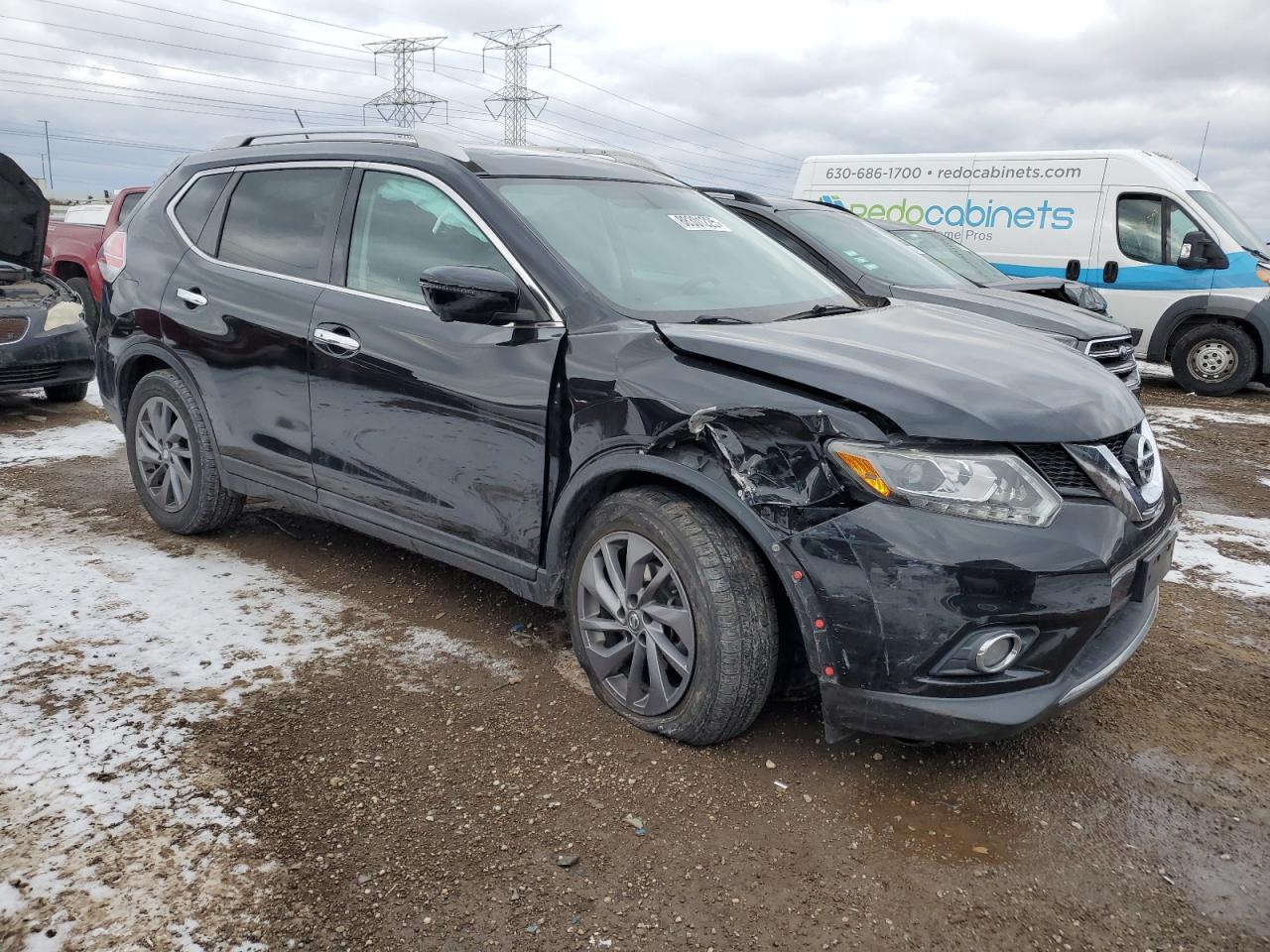 2016 Nissan Rogue VIN 5N1AT2MV5GC856203 Copart auction photo, front end damage thumbnail 4