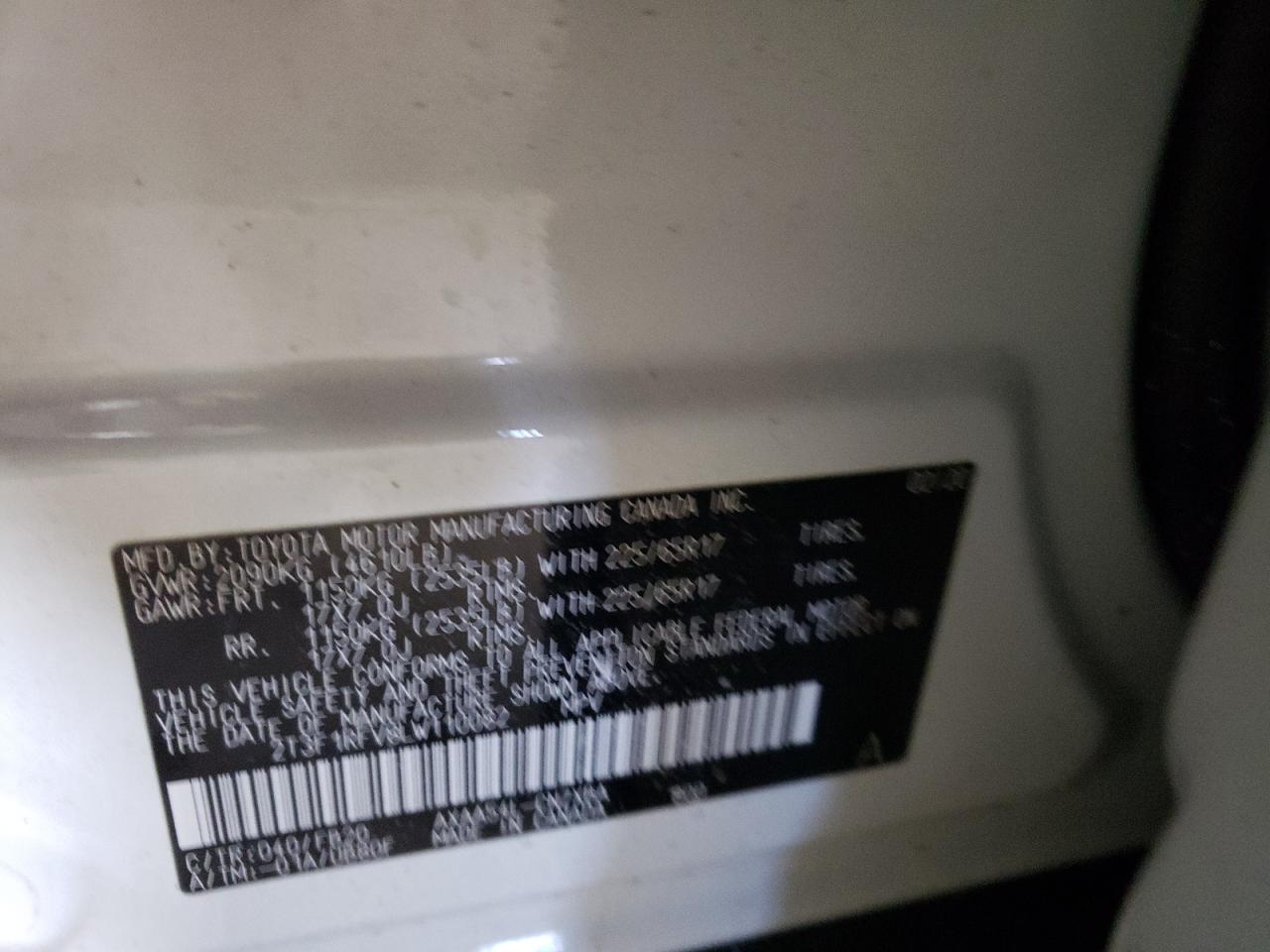 2020 Toyota RAV 4 VIN 2T3F1RFV8LW110082 Copart auction photo, front end / side damage thumbnail 15