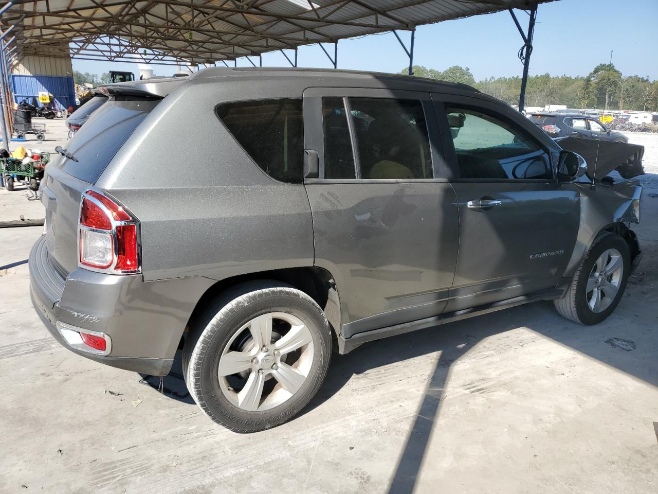 2013 Jeep Compass VIN 1C4NJCBB9DD184436 Copart auction photo, front end / side damage thumbnail 3