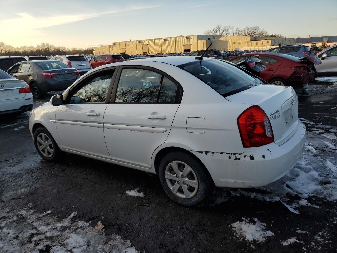 2011 Hyundai Accent VIN KMHCN4AC6BU574415 Copart auction photo, rear end / minor dent/scratches damage thumbnail 2