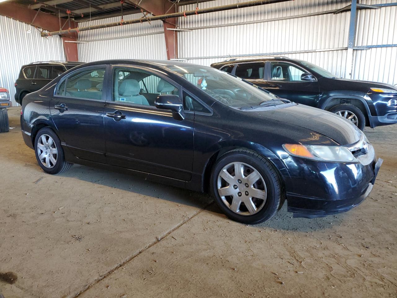 2007 Honda Civic VIN 1HGFA16567L113171 Copart auction photo, burn damage thumbnail 4