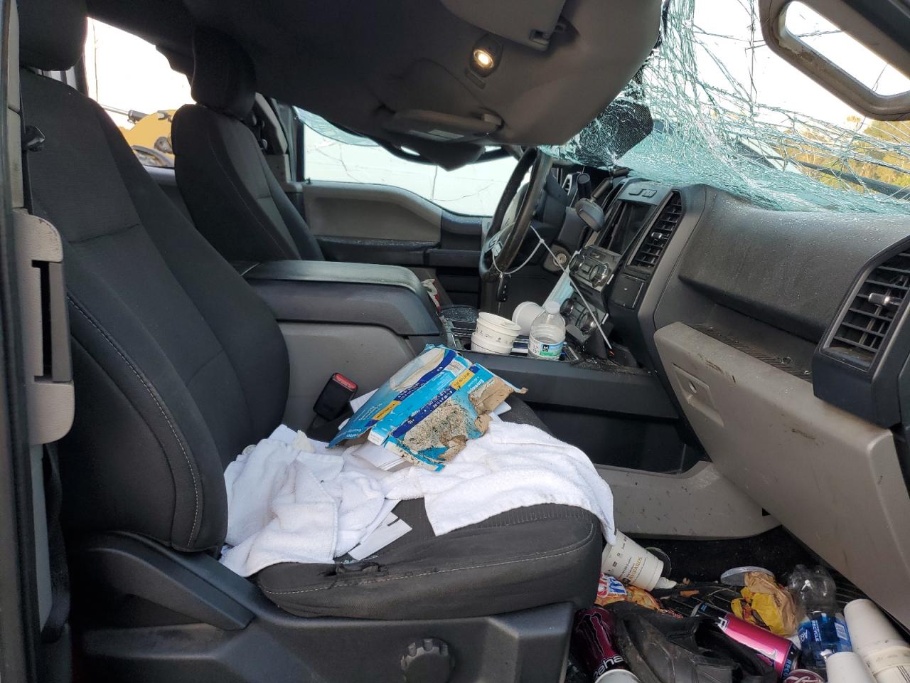 2017 Ford F-150 VIN 1FTEX1CP3HFC77881 Copart auction photo, top/roof damage thumbnail 7