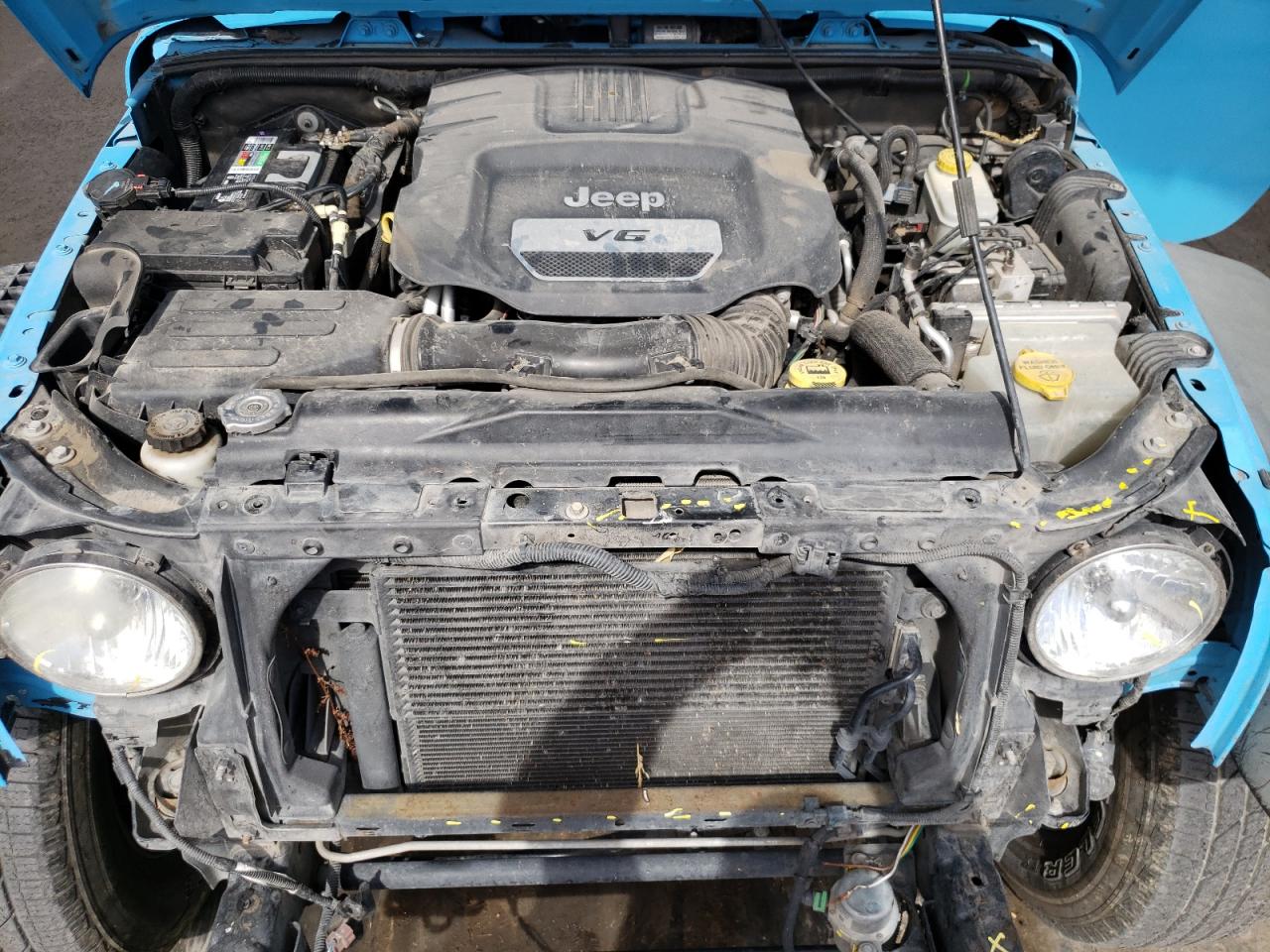 2014 Jeep Wrangler VIN 1C4AJWAG6EL274082 Copart auction photo, front end damage thumbnail 12