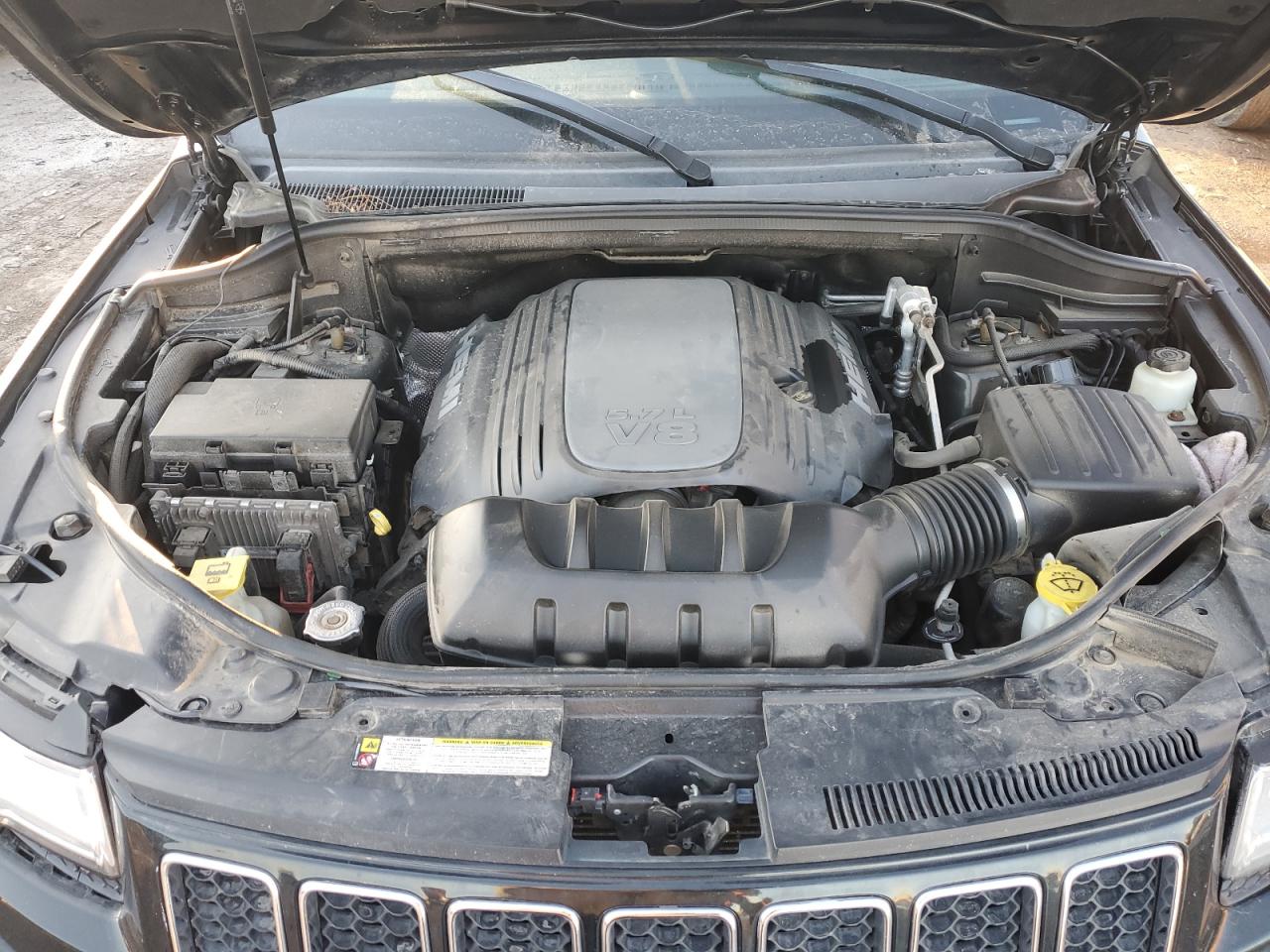 2014 Jeep Grand Cherokee VIN 1C4RJFCT1EC146197 Copart auction photo, front end / side damage thumbnail 12