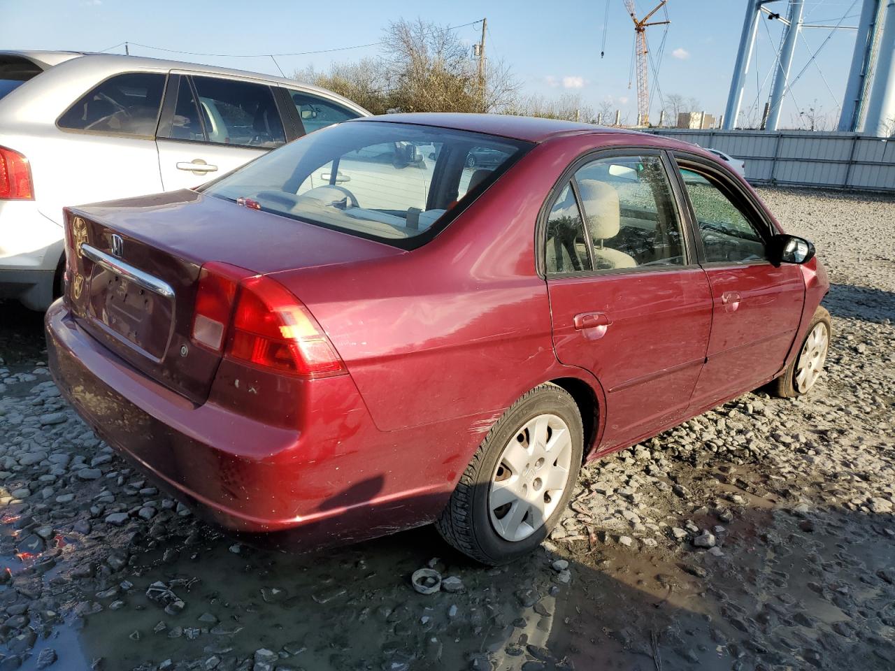 2002 Honda Civic VIN 2HGES26792H594023 Copart auction photo, front end damage thumbnail 3