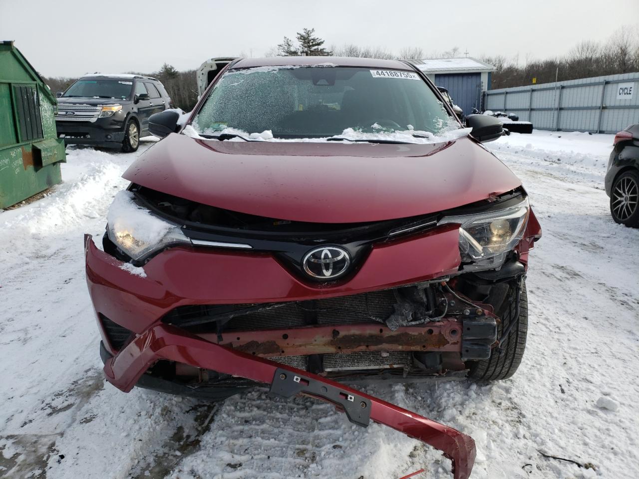 2018 Toyota RAV 4 VIN 2T3BFREV5JW813606 Copart auction photo, front end / minor dent/scratches damage thumbnail 5