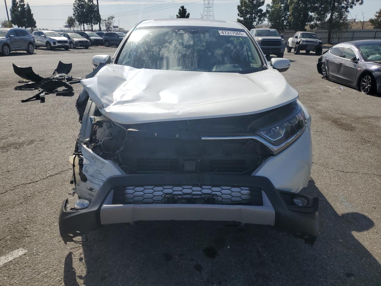 2017 Honda CR-V VIN 2HKRW1H51HH514854 Copart auction photo, front end damage thumbnail 5