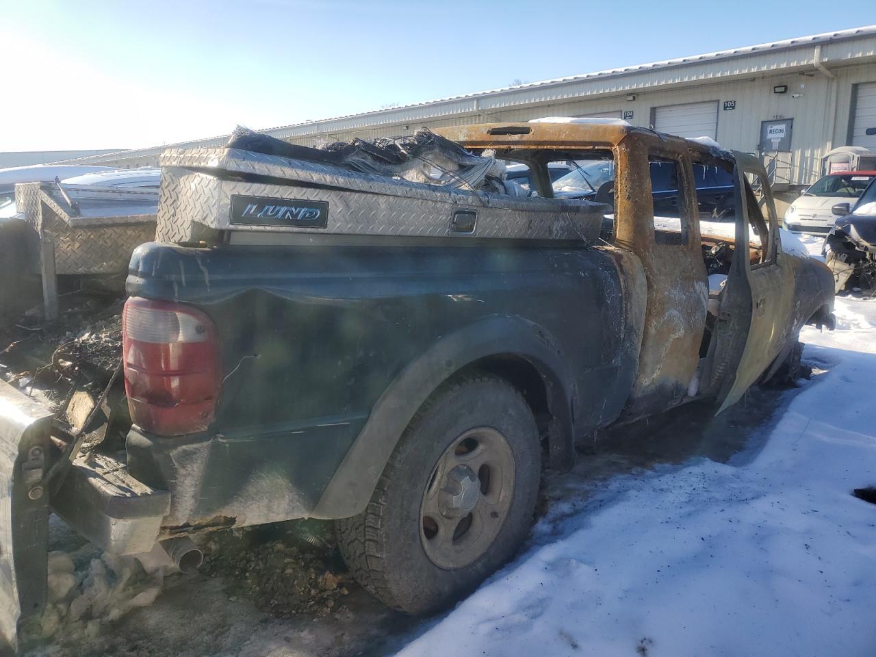 2002 Ford Ranger VIN 1FTZR15E52TA65175 Copart auction photo, burn damage thumbnail 3
