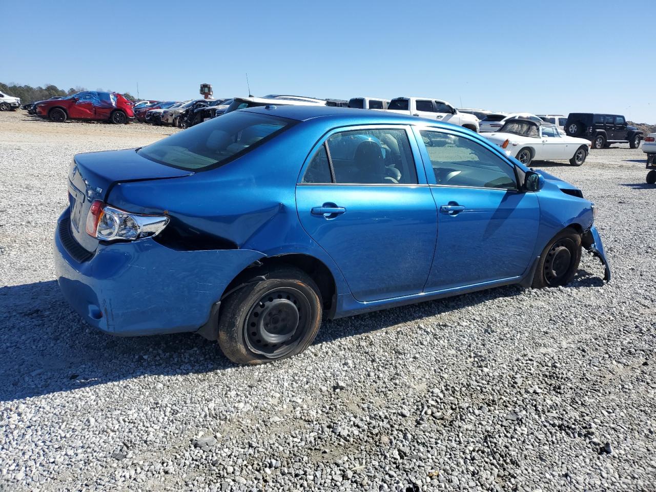2010 Toyota Corolla VIN JTDBU4EE9AJ056363 Copart auction photo, front end / rear end damage thumbnail 3