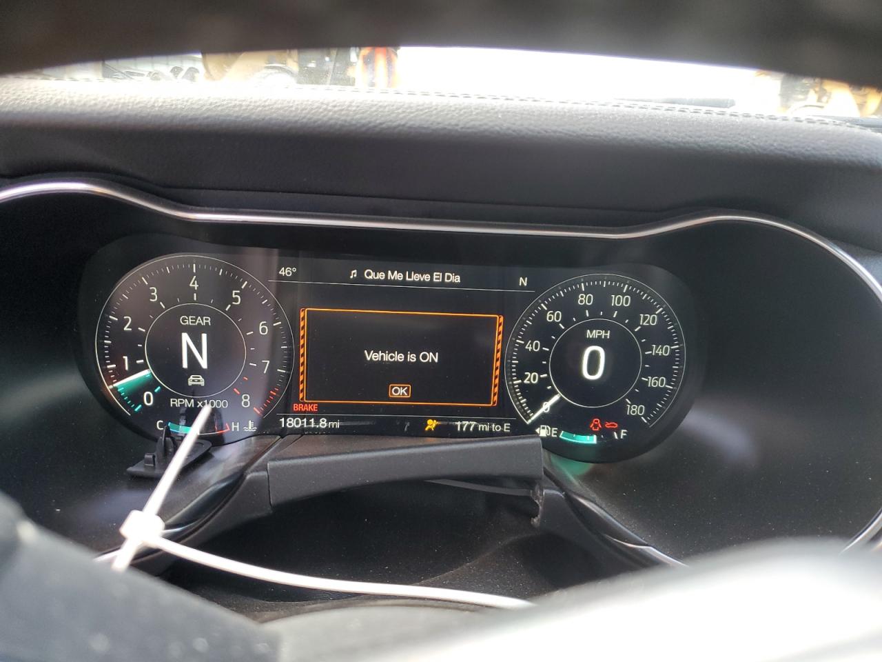 2019 Ford Mustang VIN 1FA6P8K01K5504070 Copart auction photo, side damage thumbnail 9