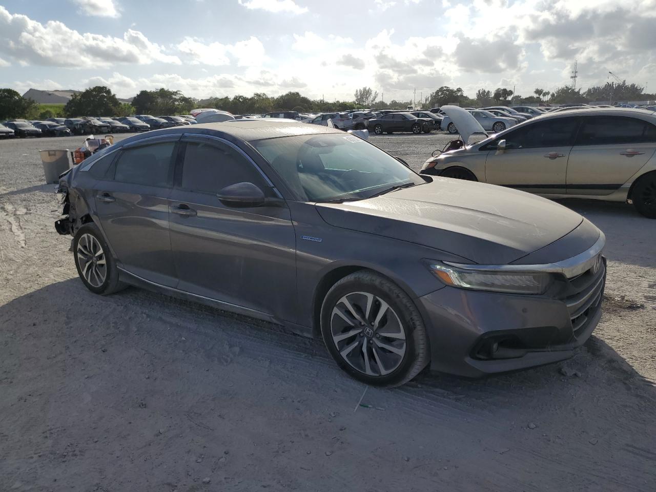 2021 Honda Accord VIN 1HGCV3F52MA009285 Copart auction photo, rear end damage thumbnail 4